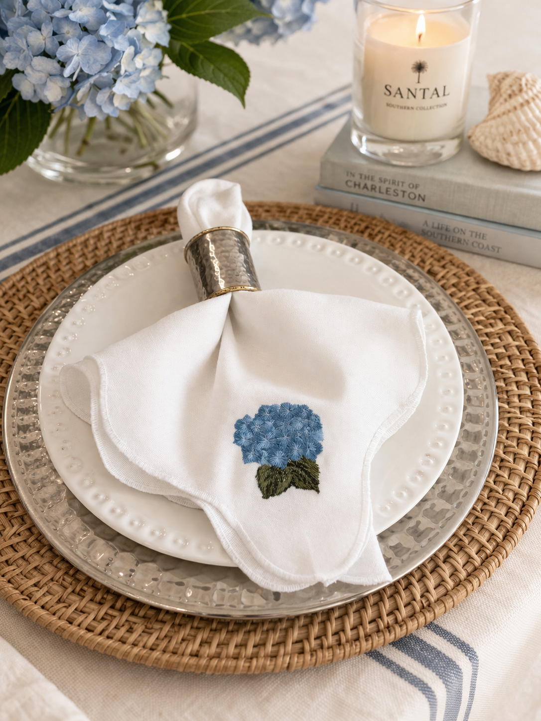 Hydrangea Dinner Napkins