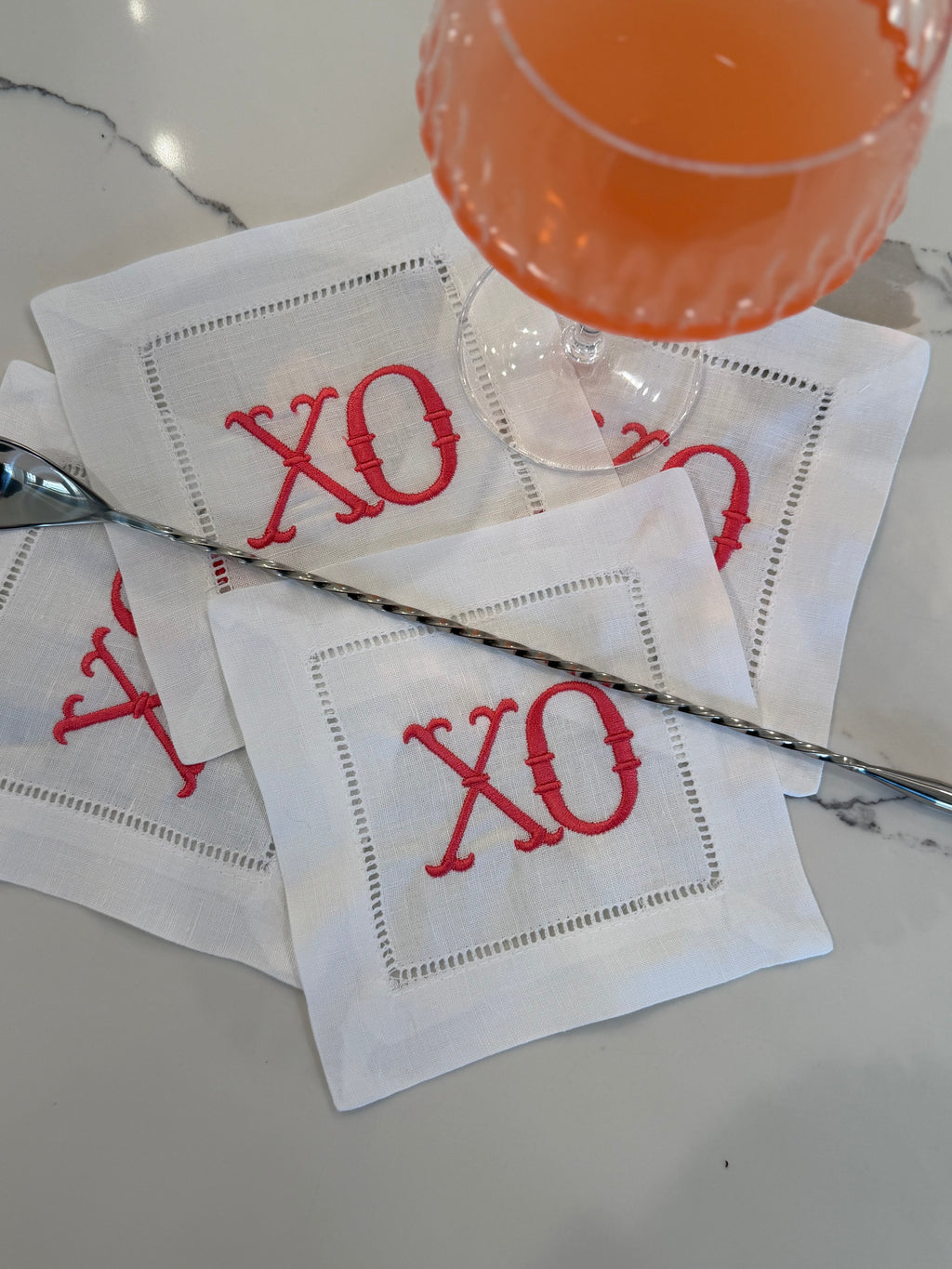 XO Cocktail Napkin Set