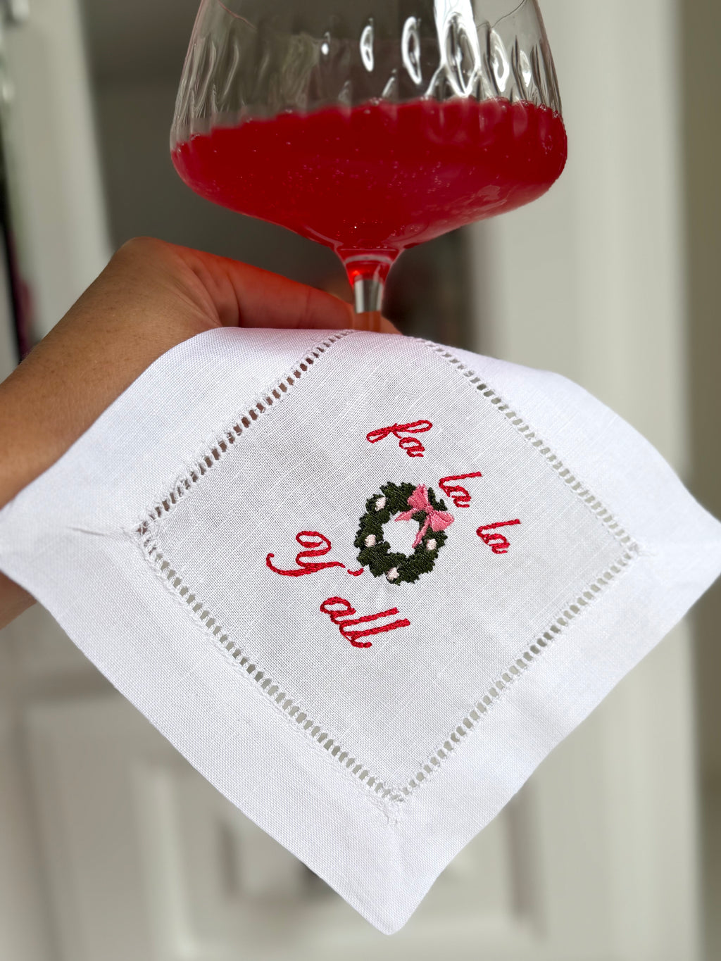 Fa La La Y’all Cocktail Napkins or Coaster