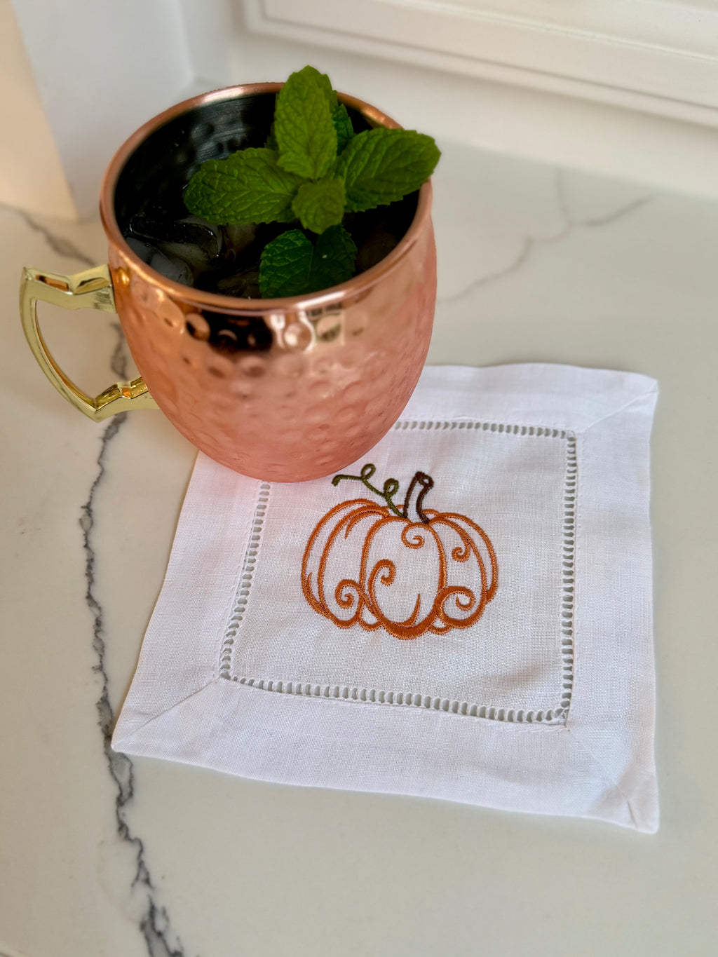 Pumpkin Cocktail Napkins or Coaster (Individual)