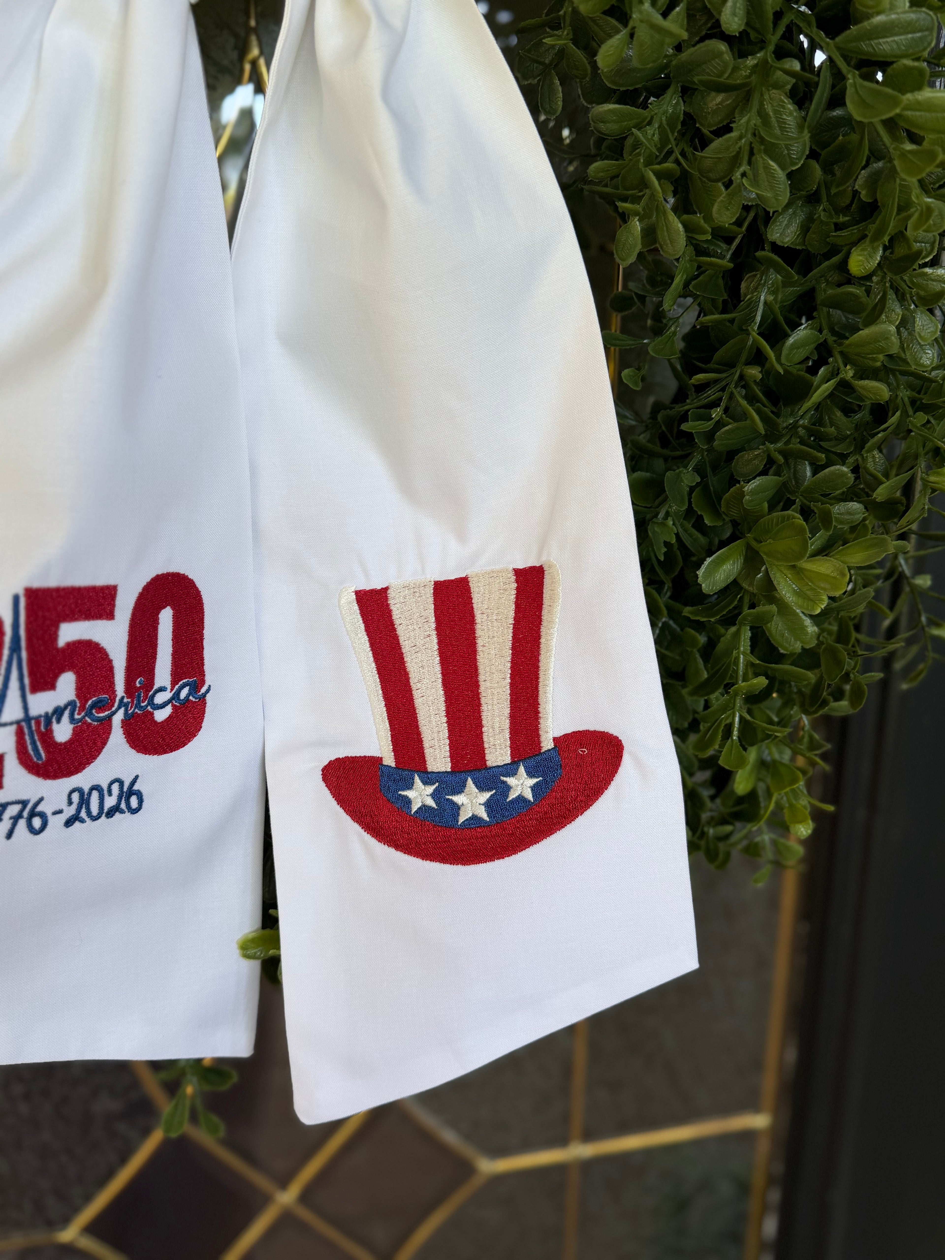 Uncle Sam Wreath Sash