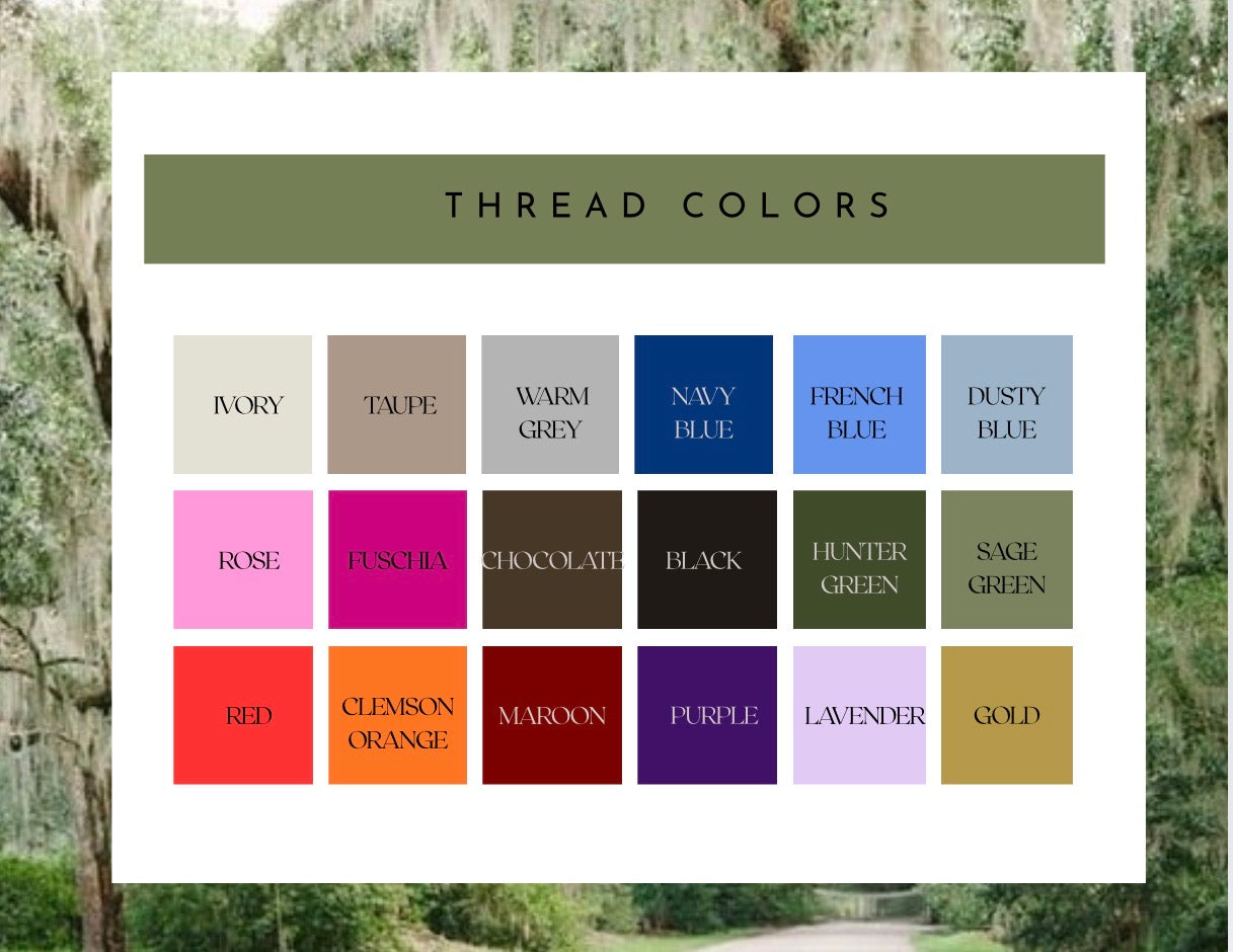 Palmetto Wreath Sash with Monogram