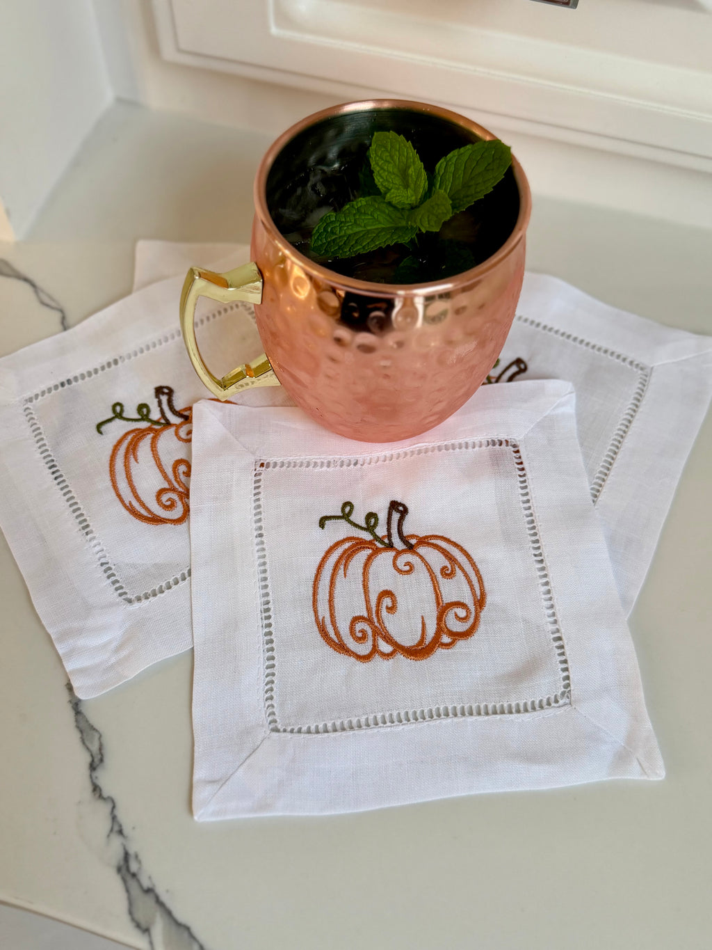 Pumpkin Cocktail Napkins or Coaster (Individual)