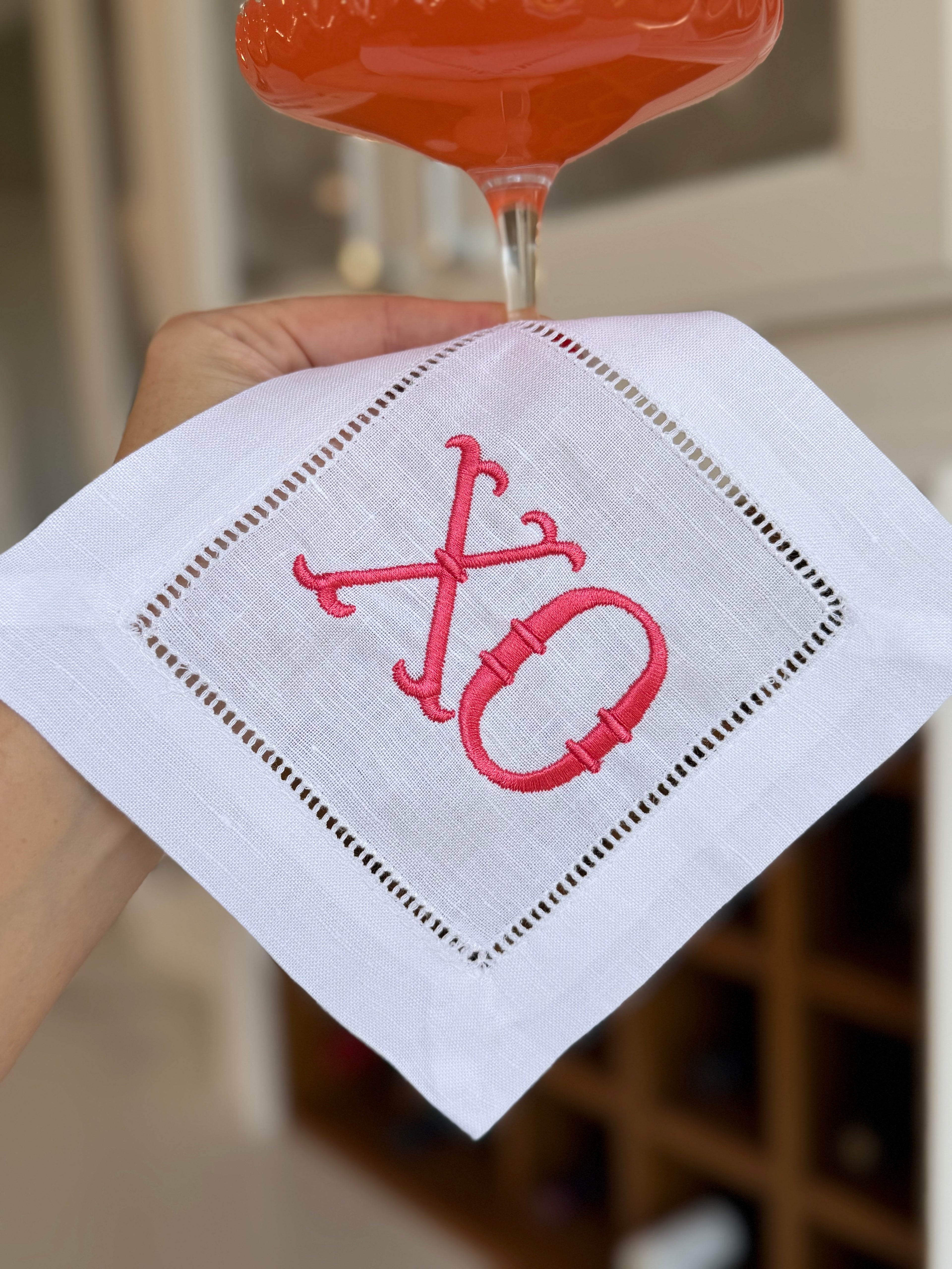 XO Cocktail Napkin Set