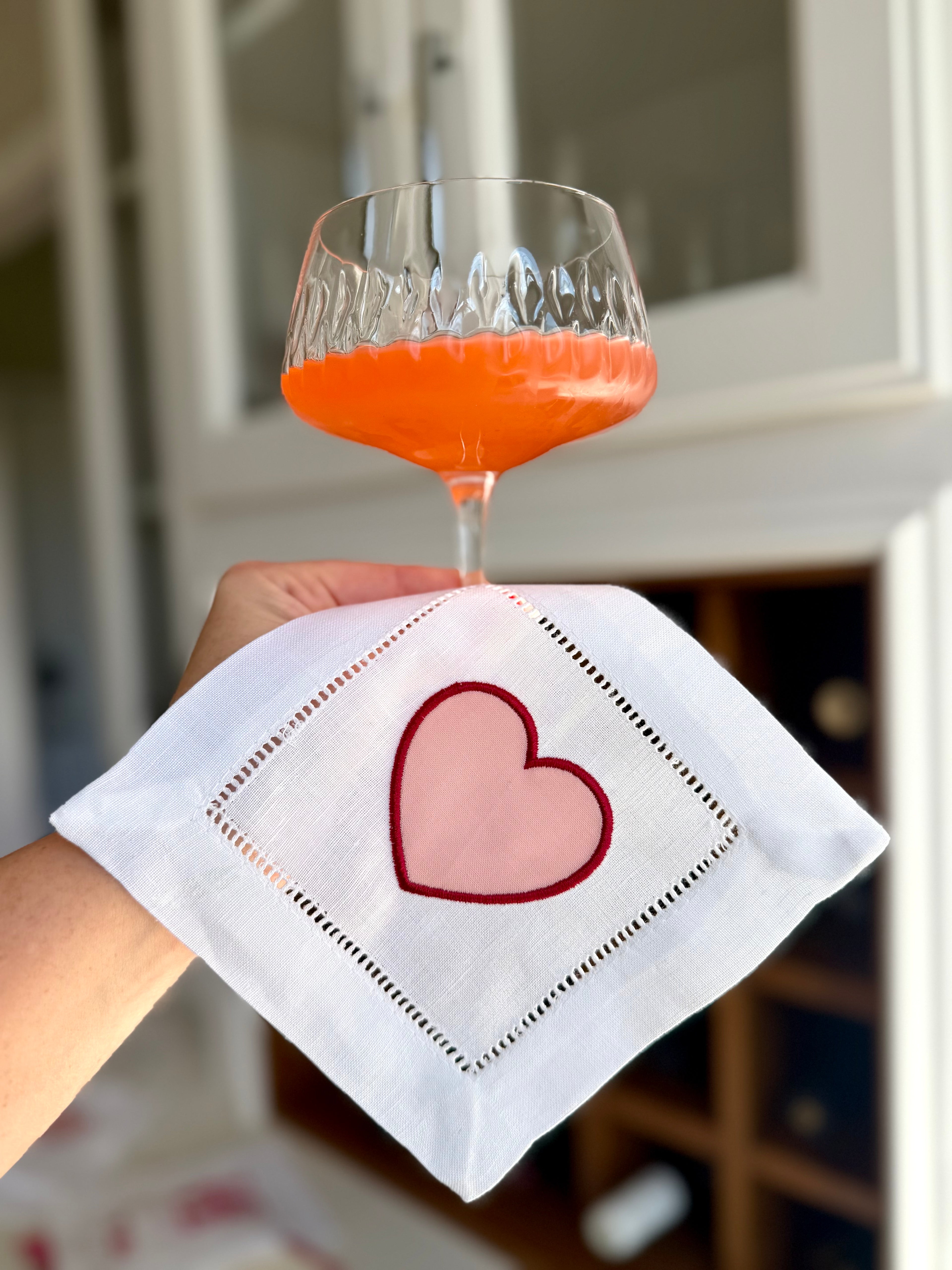 Heart Cocktail Napkin Set