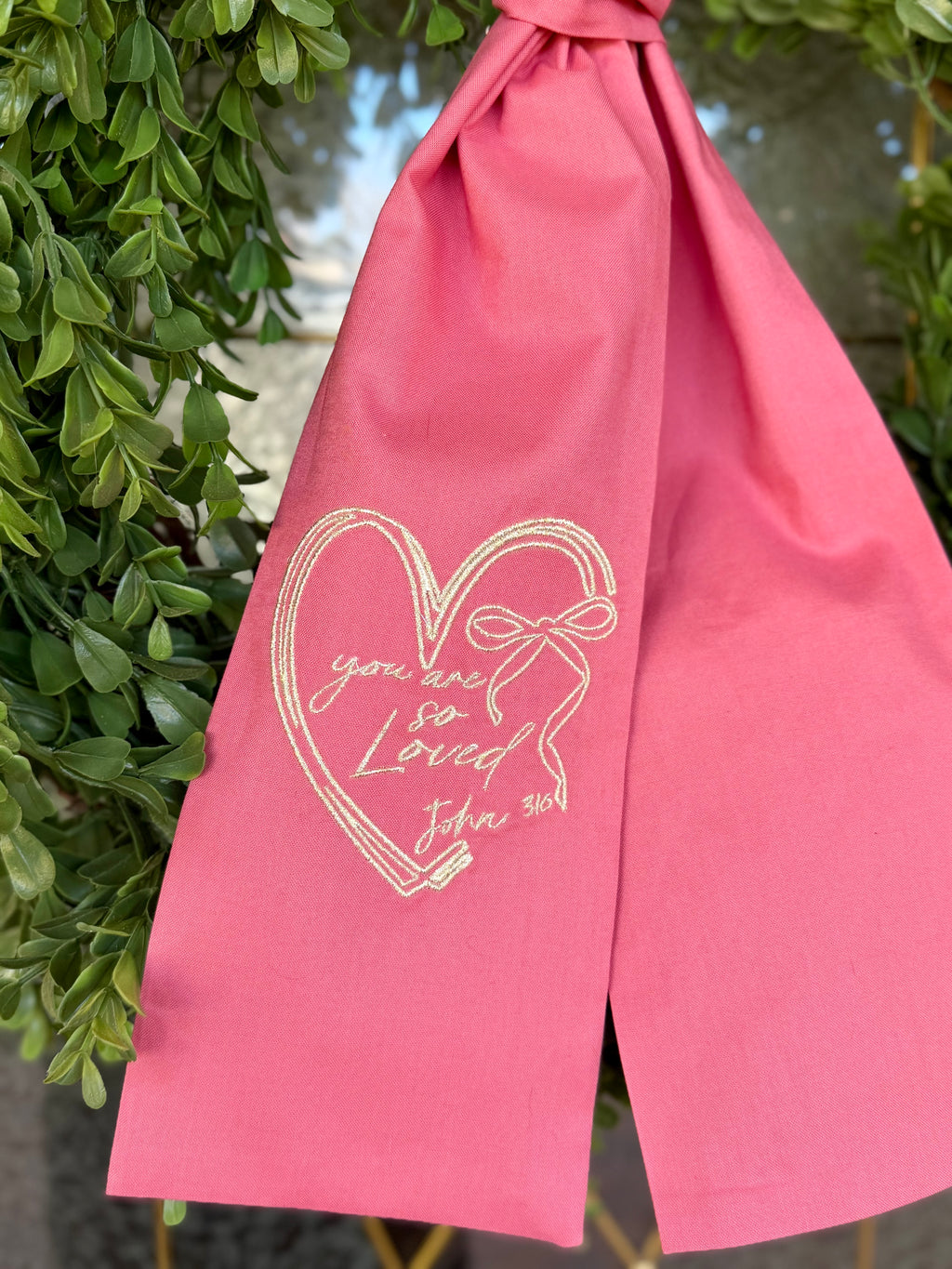 You Are Loved Wreath Sash
