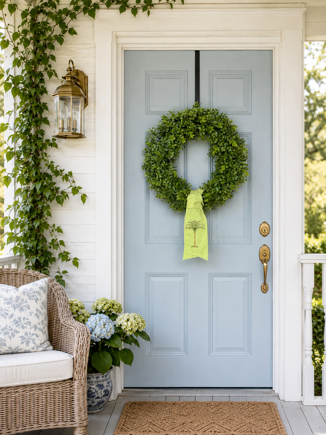 Palmetto Wreath Sash
