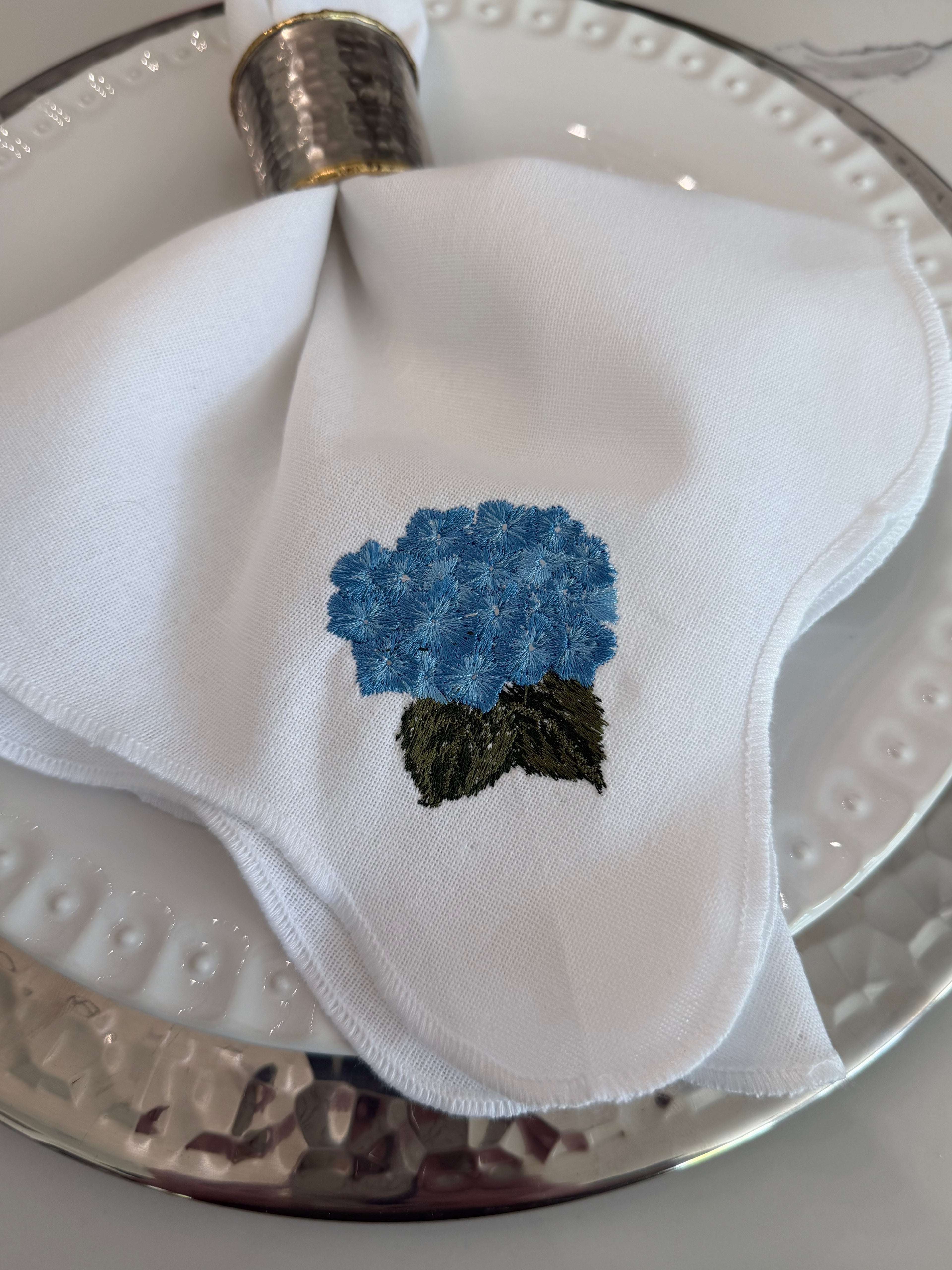 Hydrangea Dinner Napkins