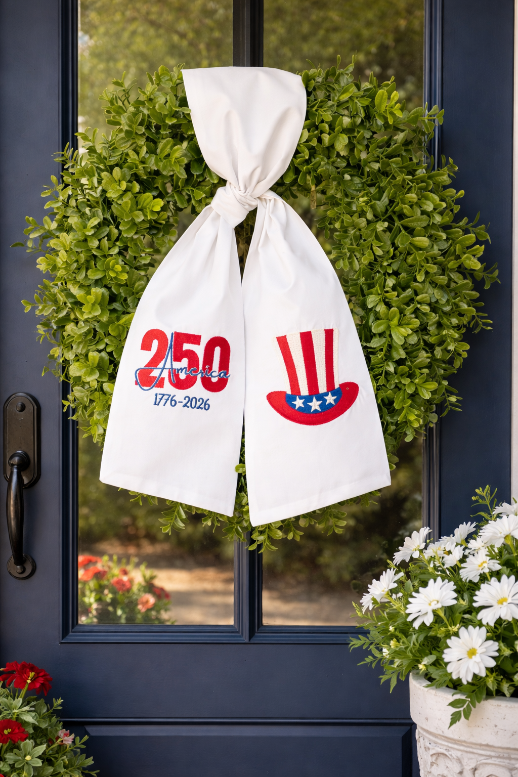 Uncle Sam Wreath Sash